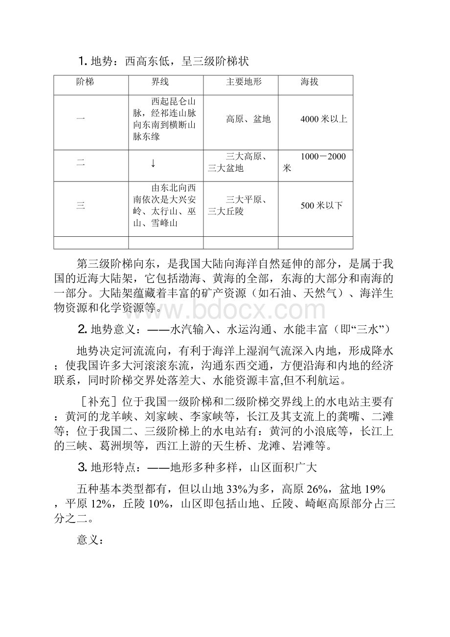 高考复习中国地理知识总结详细.docx_第2页