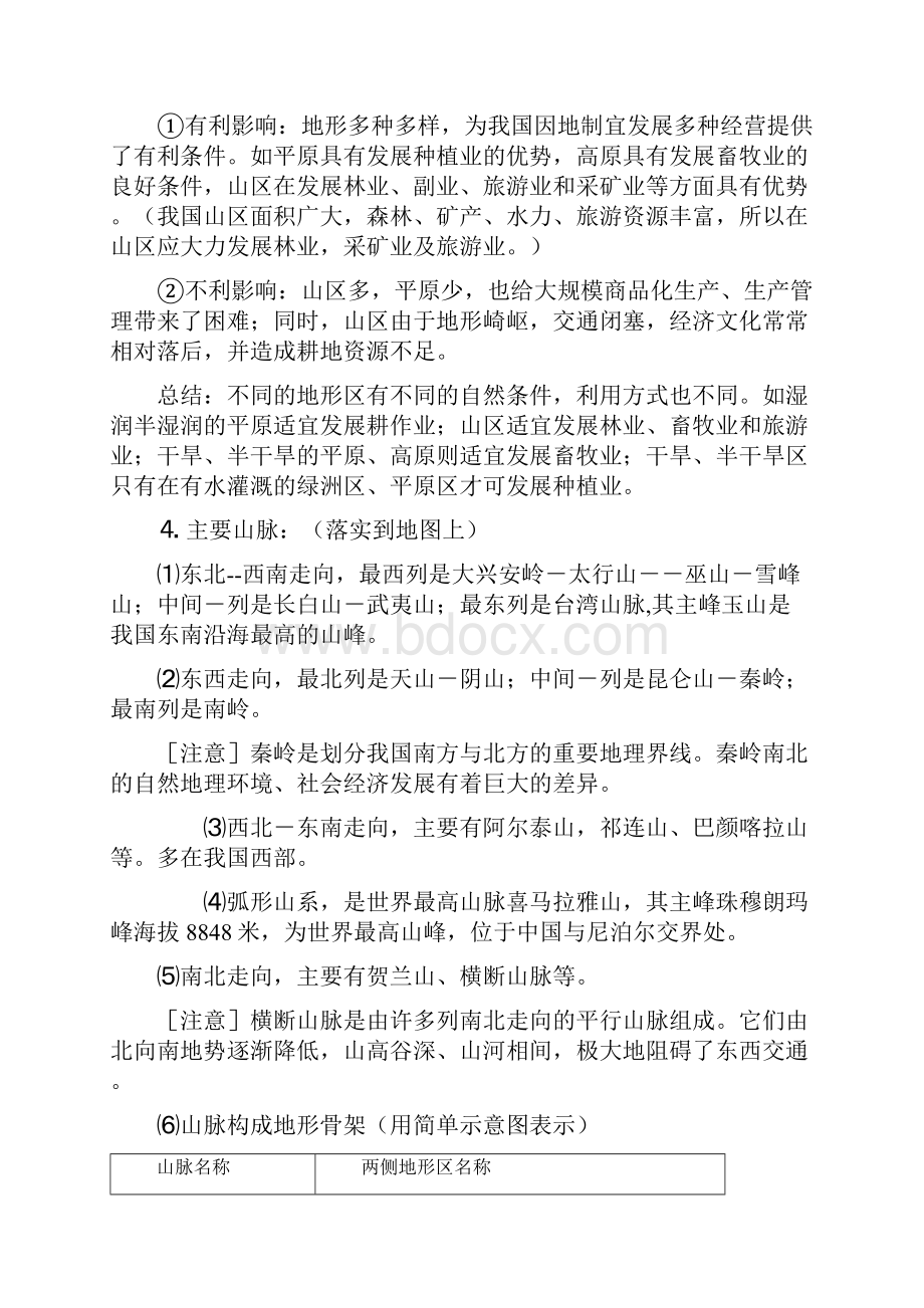 高考复习中国地理知识总结详细.docx_第3页