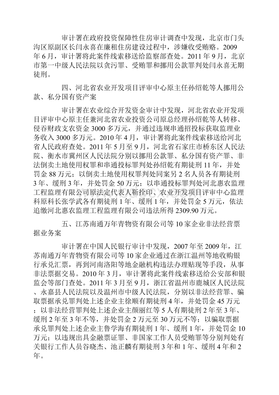 审计署移送的至底办结的30起案件和事项情况.docx_第2页