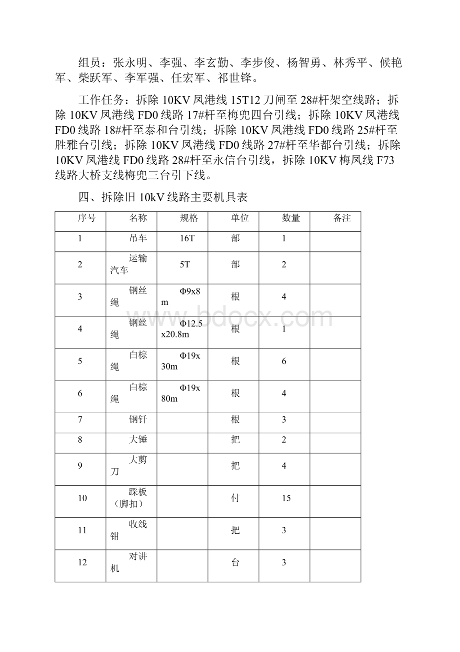 10KV线路拆旧施工方案.docx_第2页