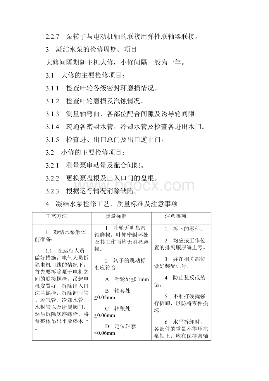 立式凝结水泵检修质量工艺规范.docx_第3页