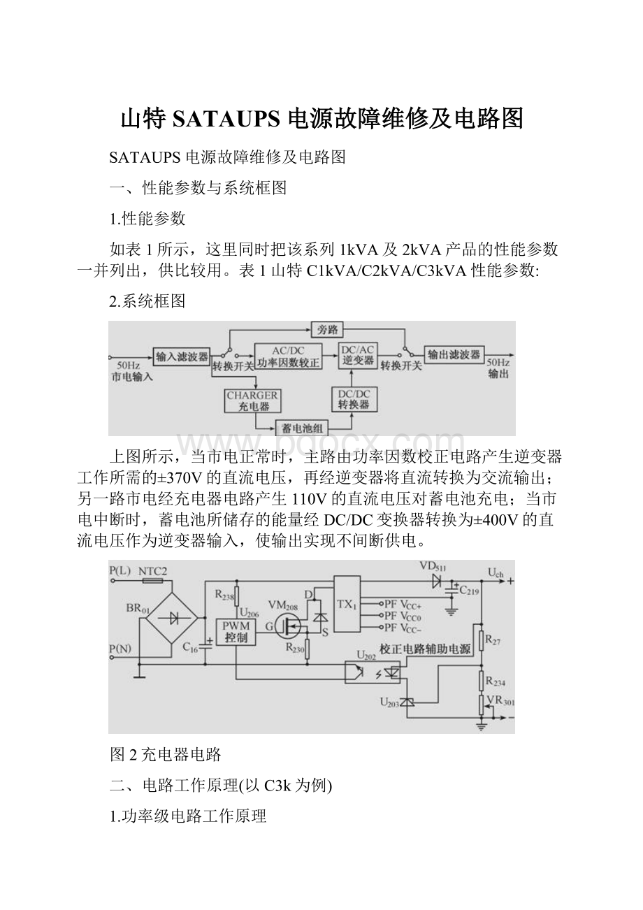 山特SATAUPS电源故障维修及电路图.docx