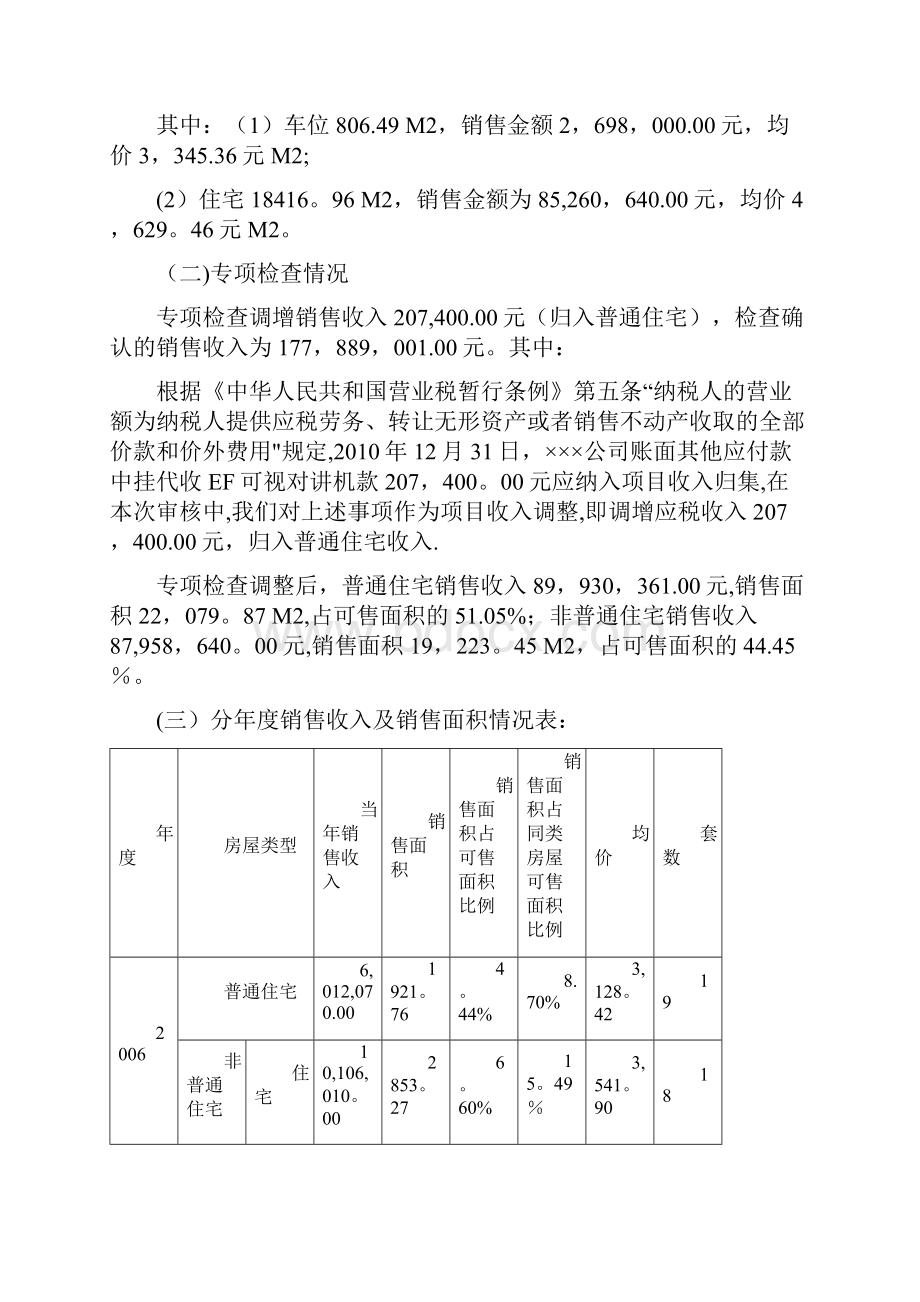 土地增值税清算报告模板范本模板.docx_第3页