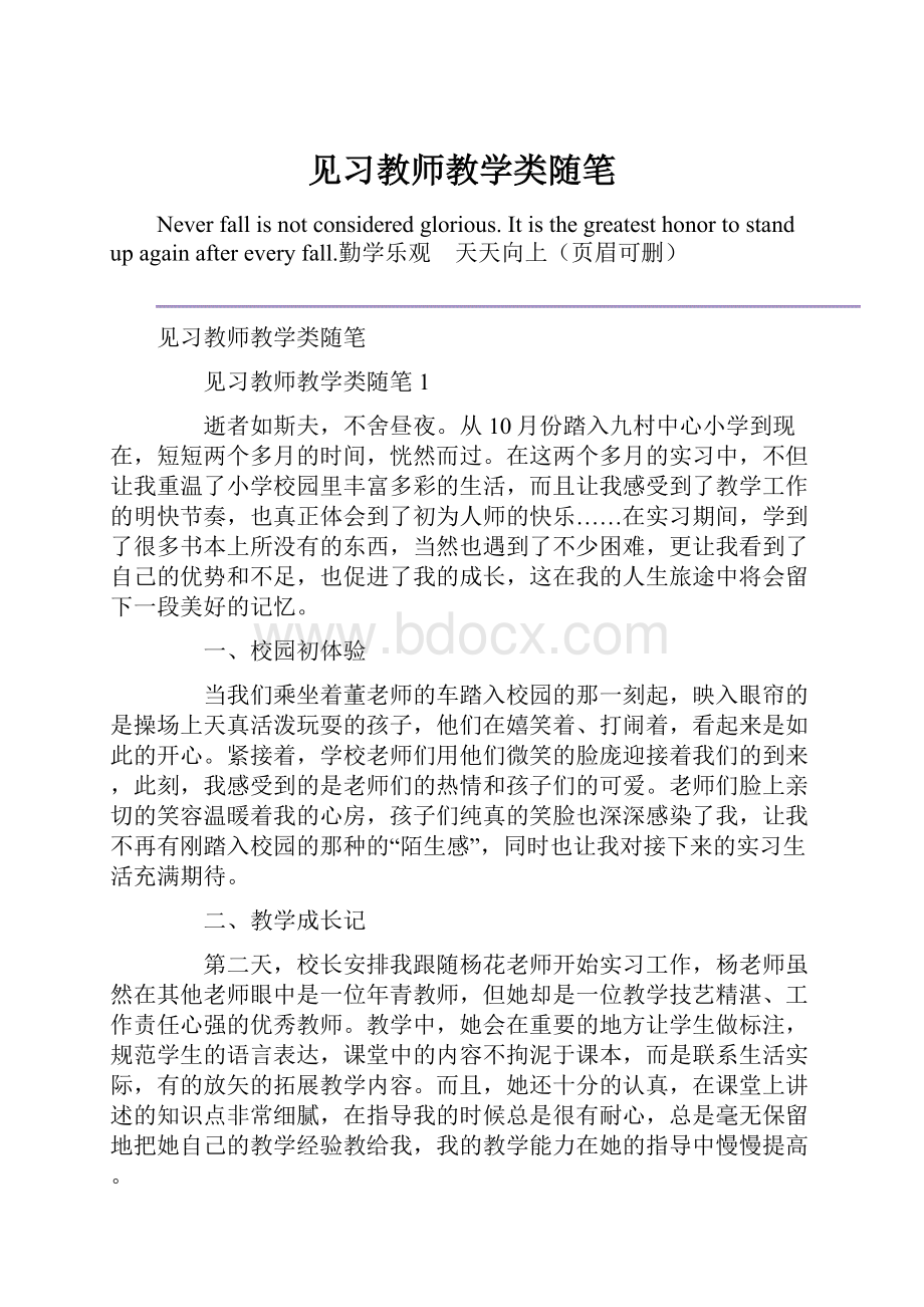 见习教师教学类随笔.docx