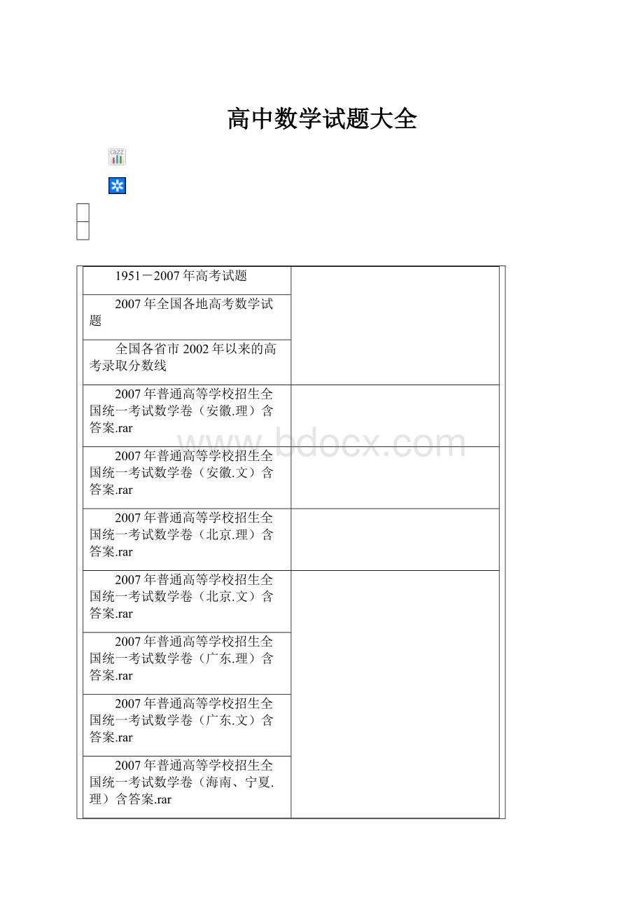 高中数学试题大全.docx