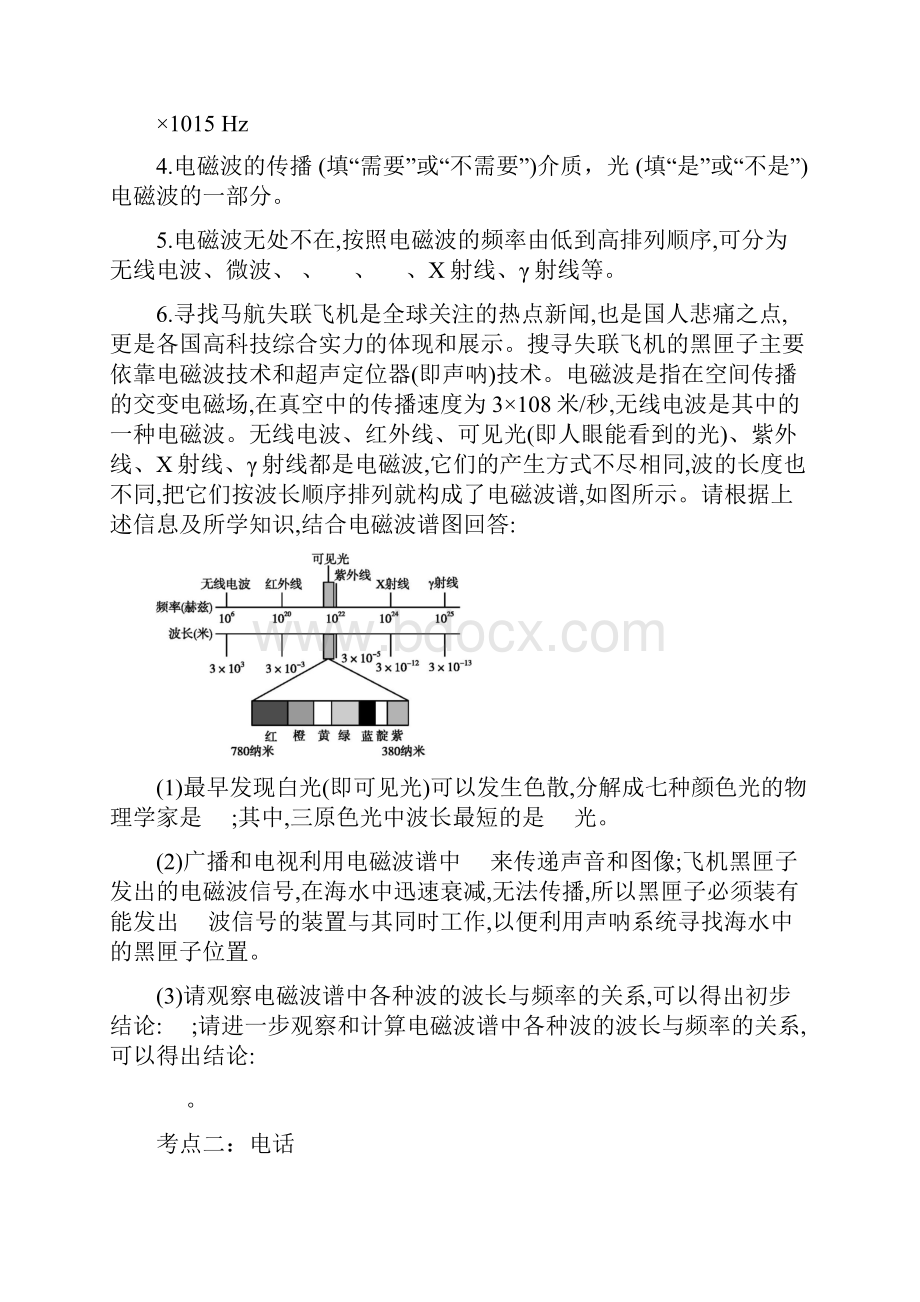 聚焦九年级物理提升训练专题十二信息的传递.docx_第2页