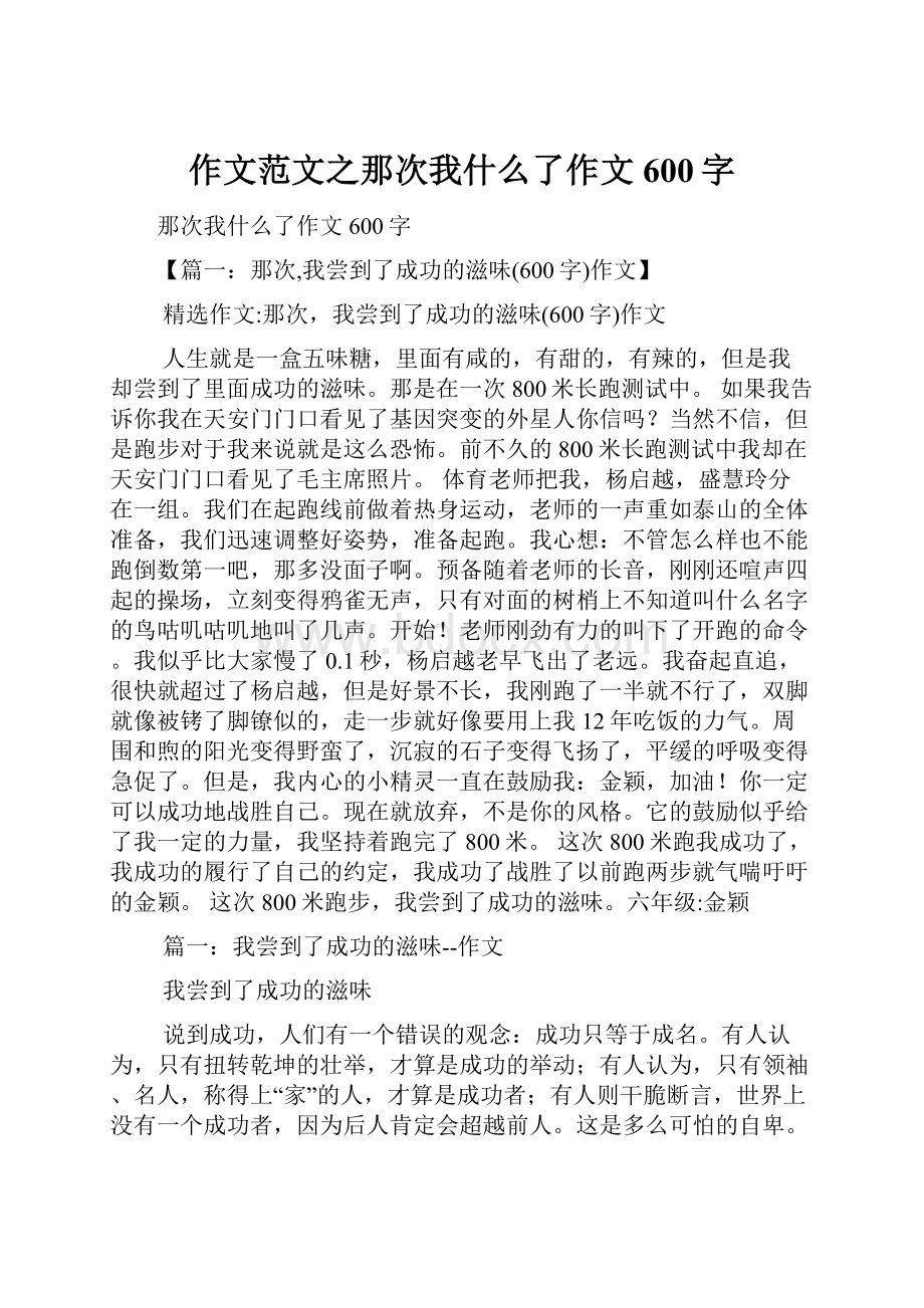 作文范文之那次我什么了作文600字.docx