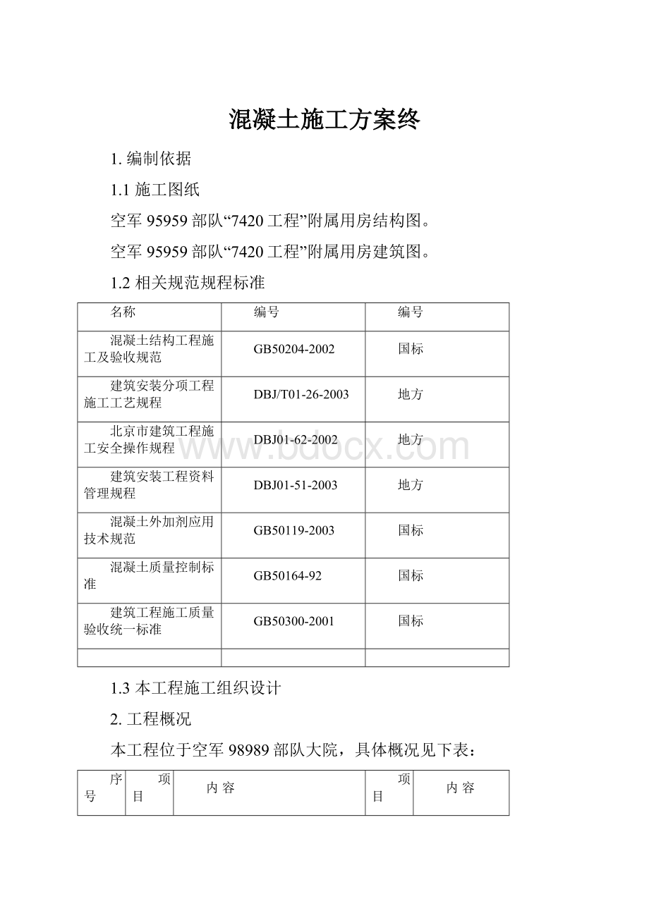 混凝土施工方案终.docx_第1页