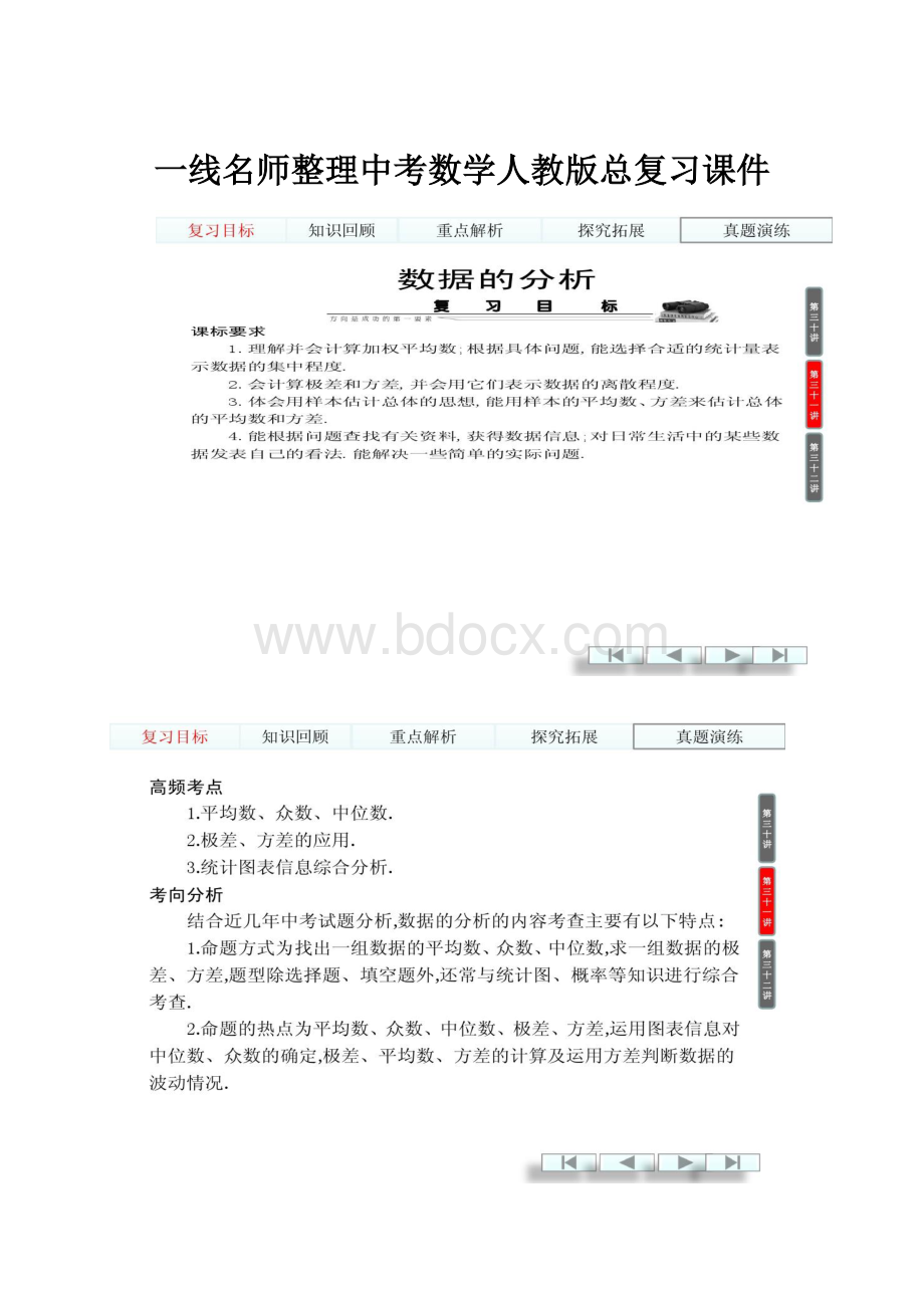 一线名师整理中考数学人教版总复习课件.docx