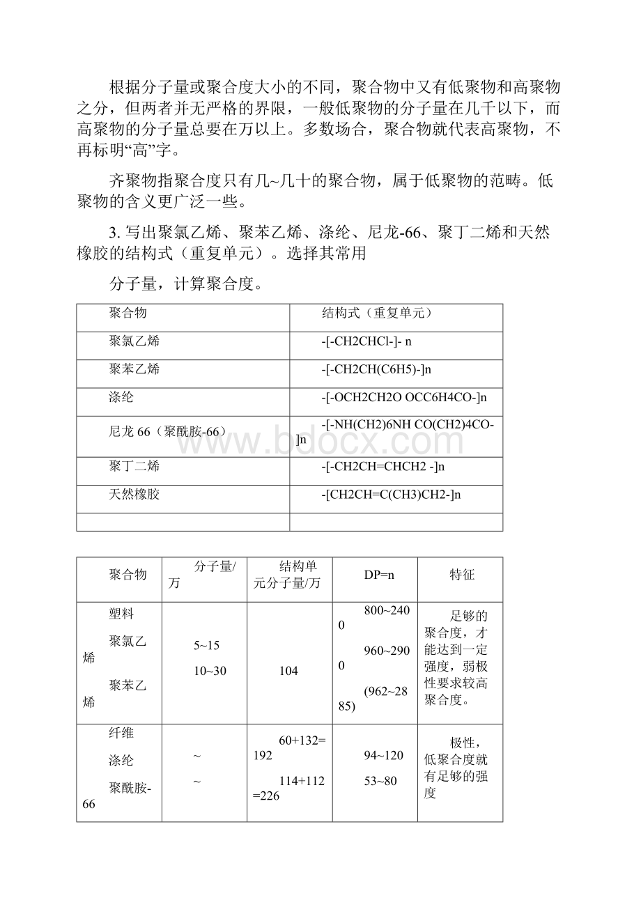 第四版《高分子化学》思考题课后答案潘祖仁.docx_第2页