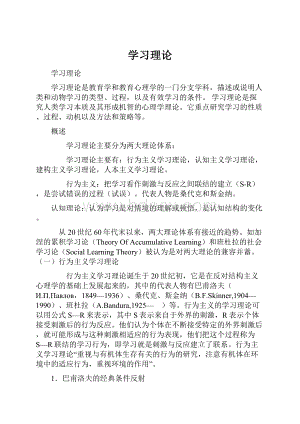 学习理论.docx