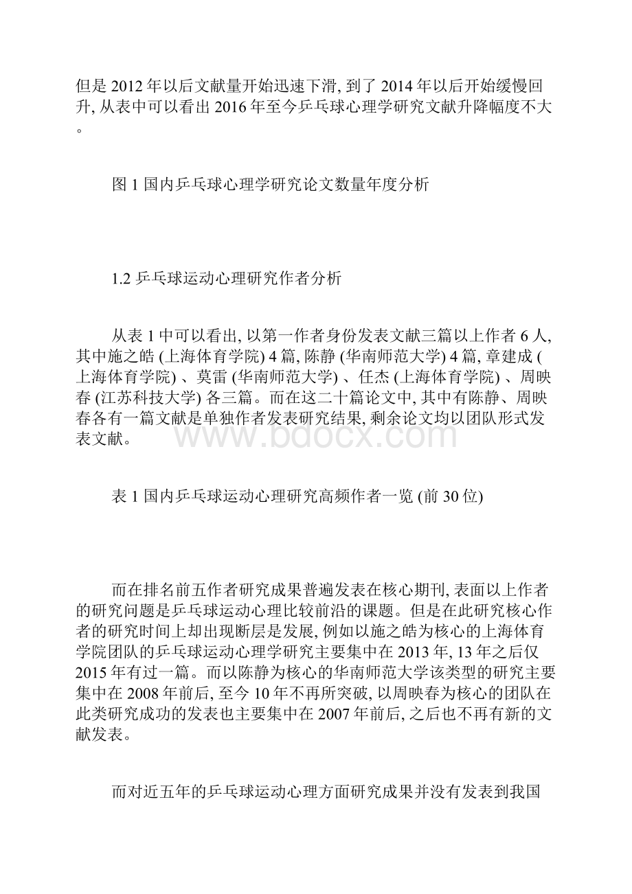 乒乓球运动心理学研究文献综述运动生理学论文体育论文.docx_第2页