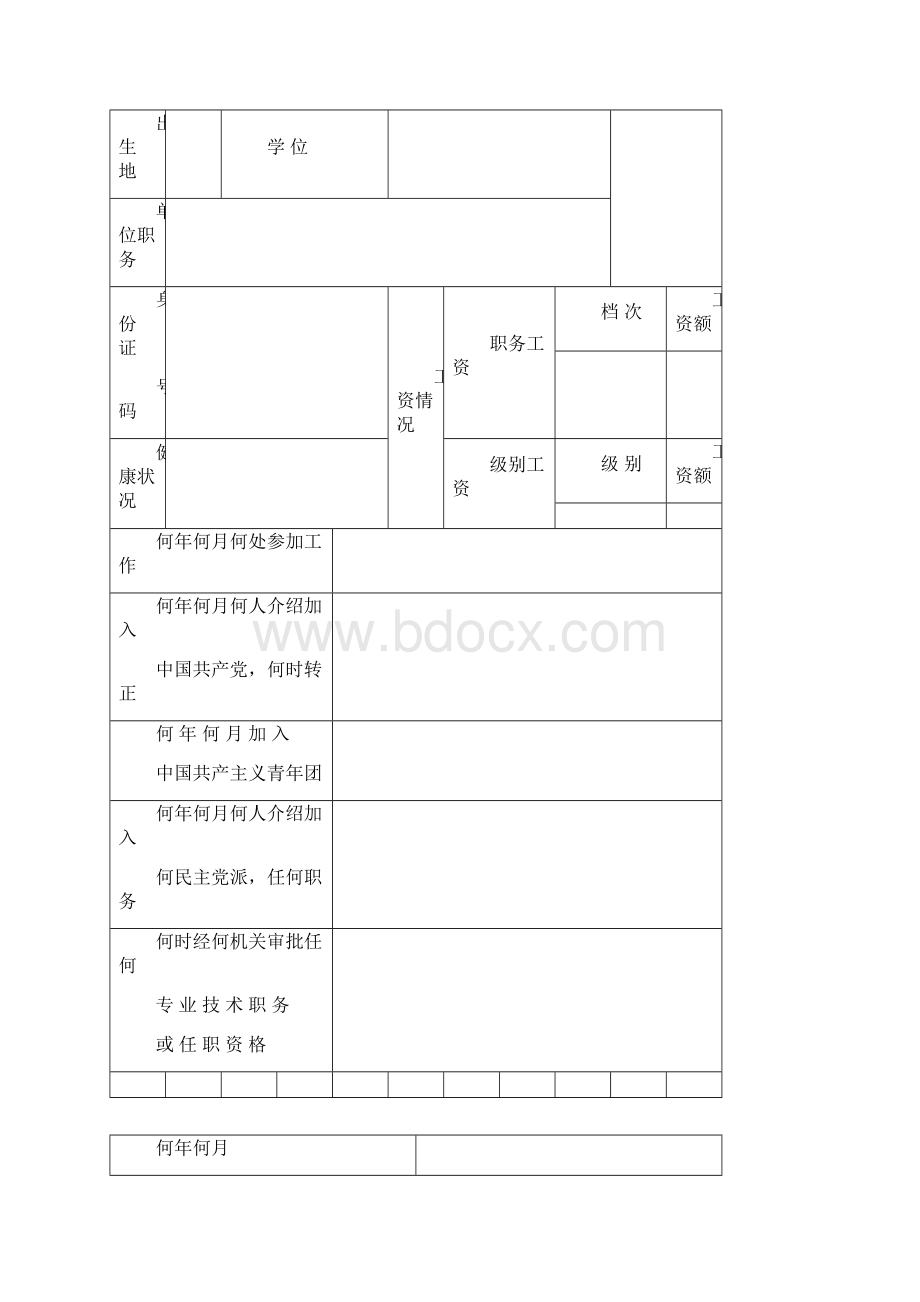 干部履历表请填写姓名.docx_第2页