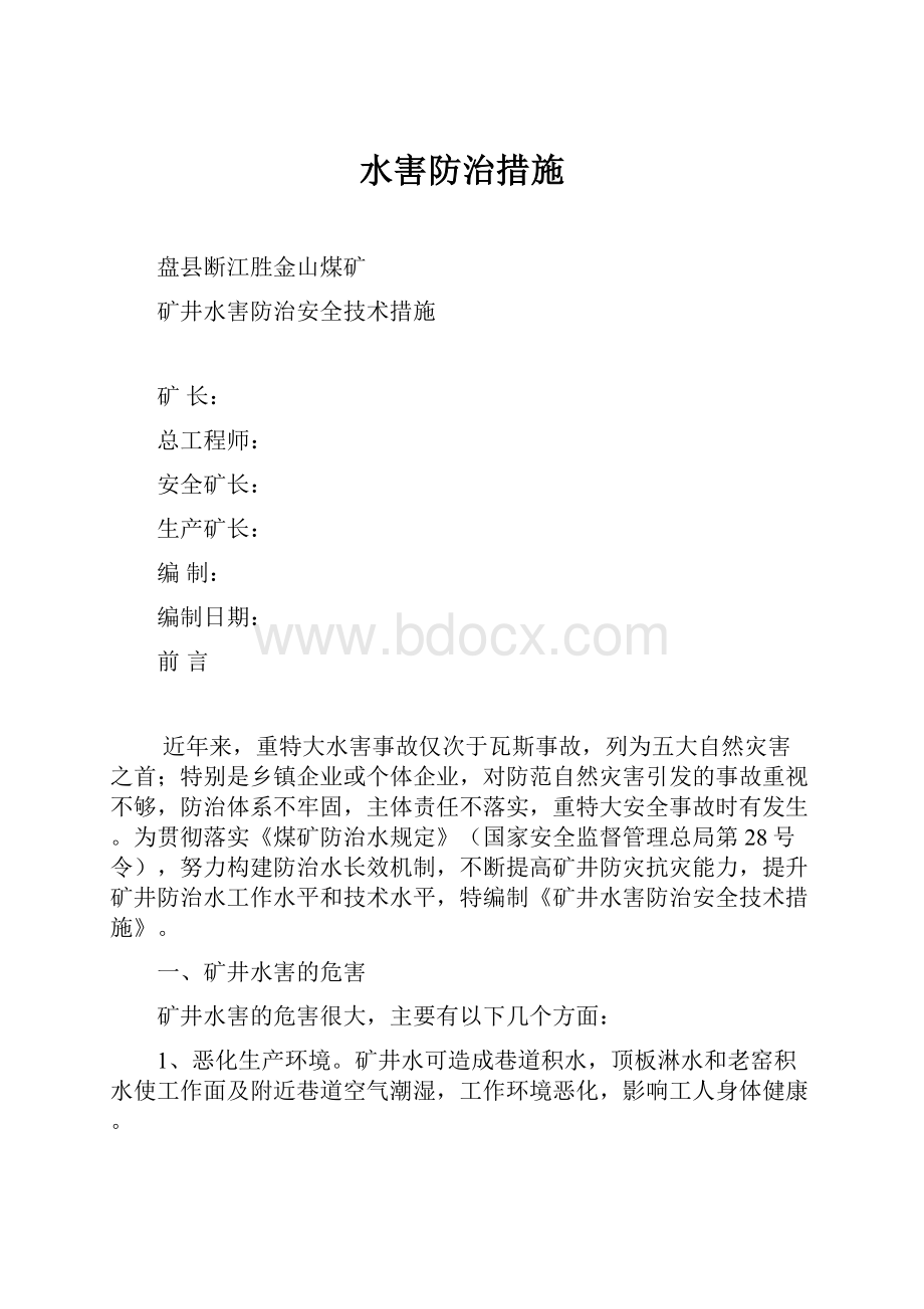 水害防治措施.docx