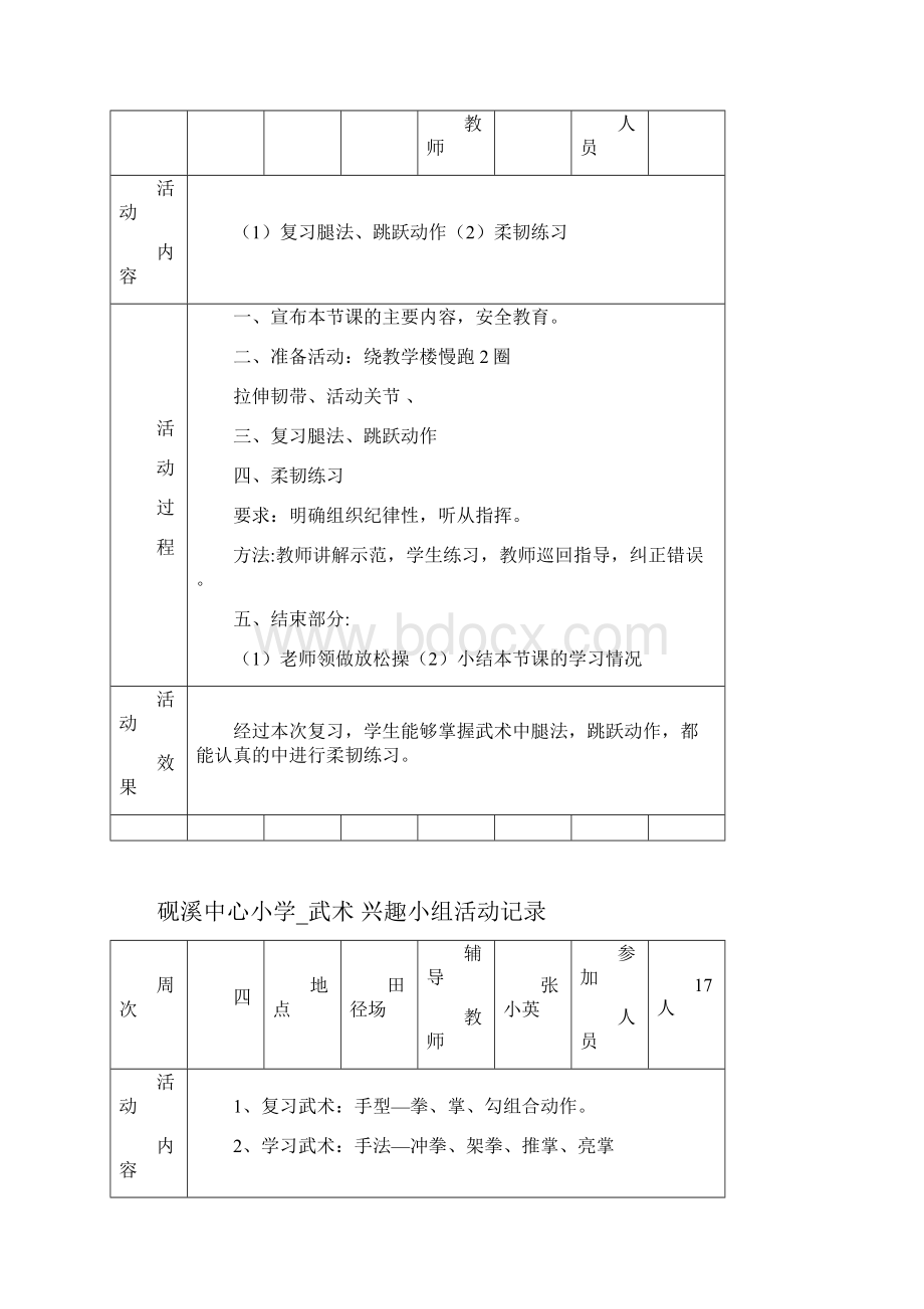 武术兴趣小组下学期记录分析.docx_第3页