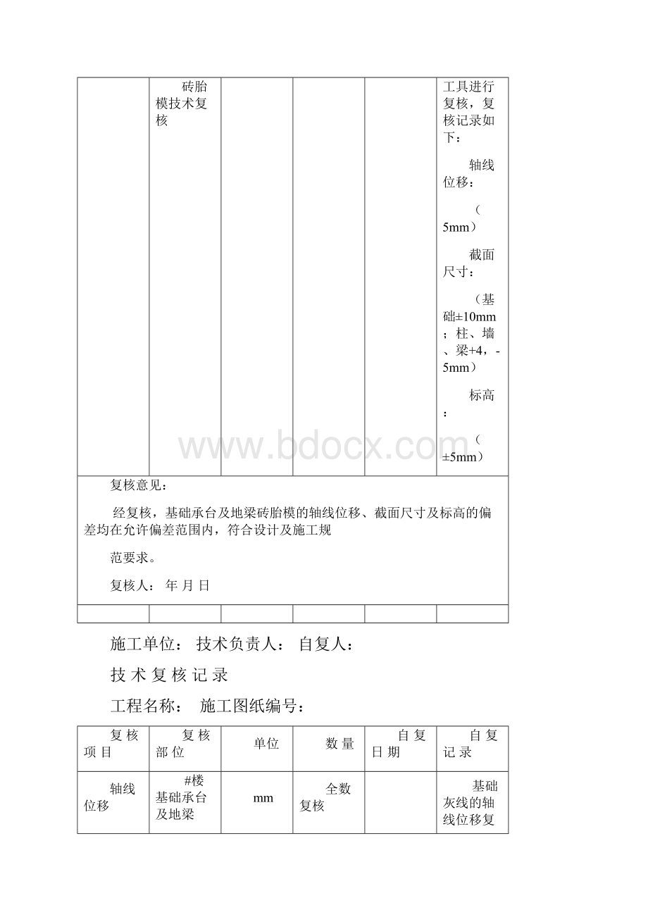 技术复核记录表格示范.docx_第2页