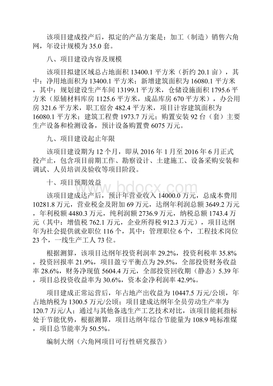 六角网生产建设项目可行性研究报告.docx_第2页