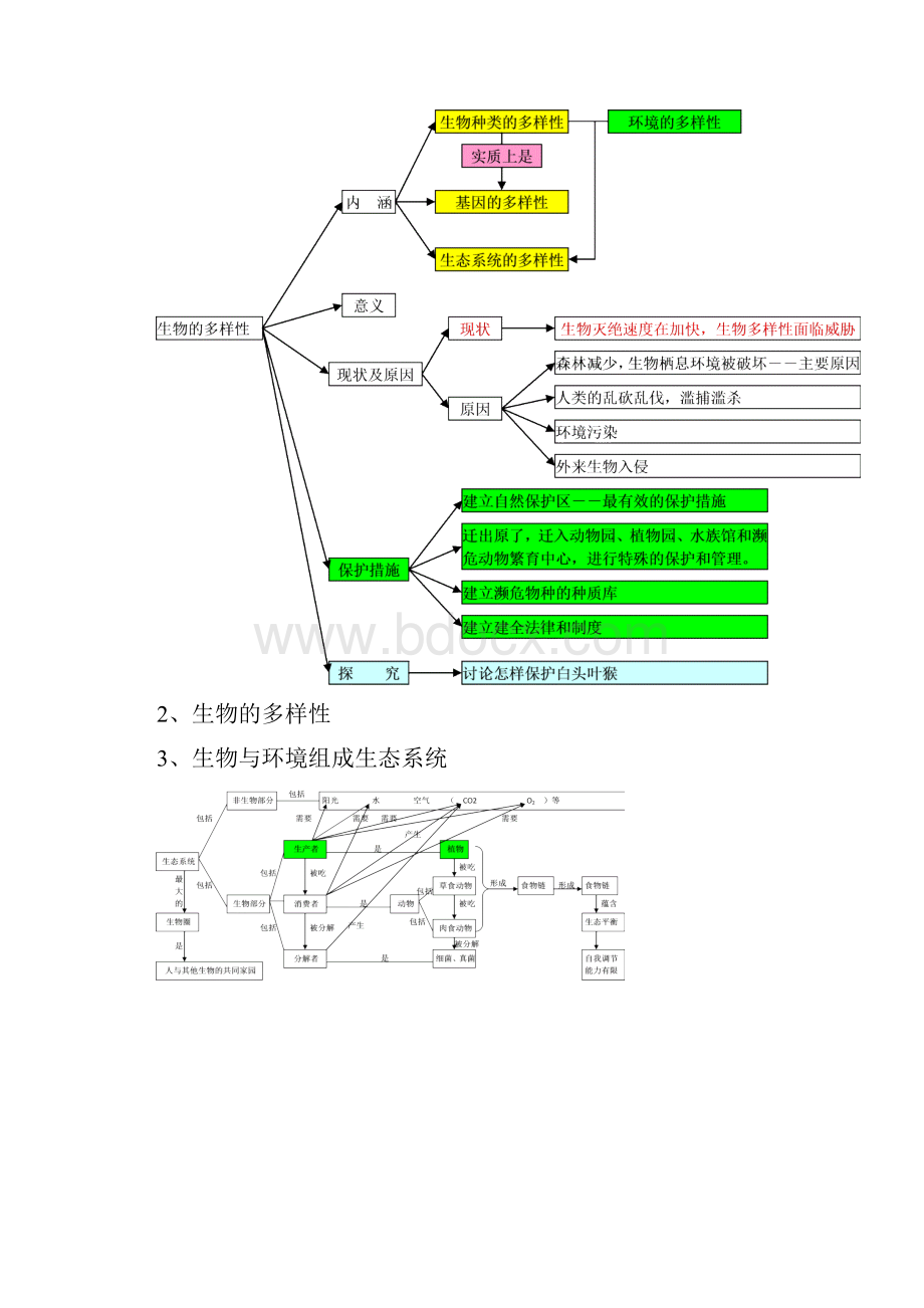 中考生物复习思维导图.docx_第3页