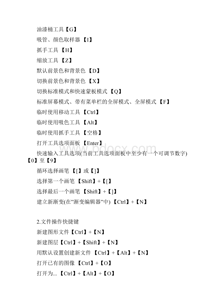 ps基础快捷键大全.docx_第2页