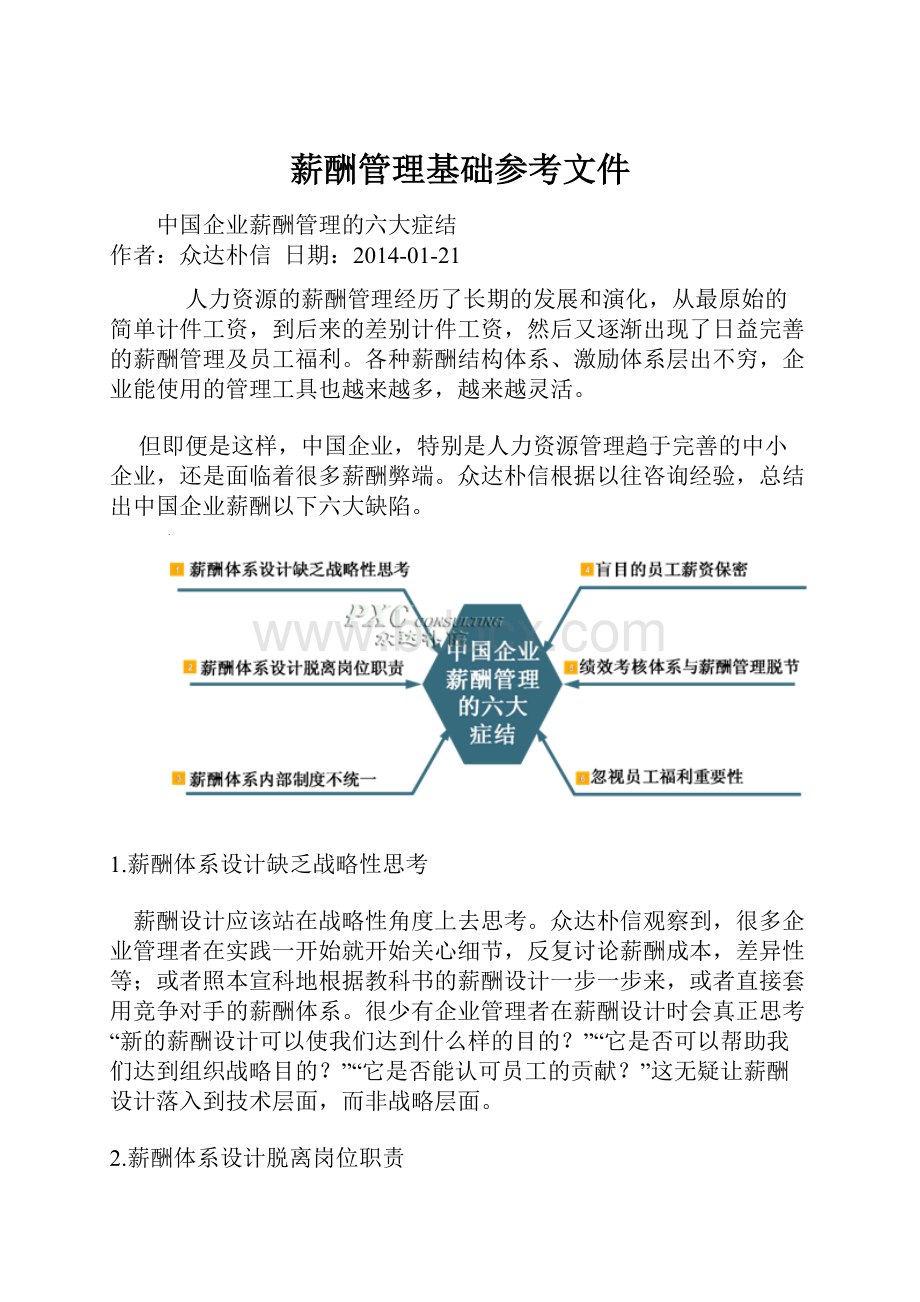 薪酬管理基础参考文件.docx_第1页