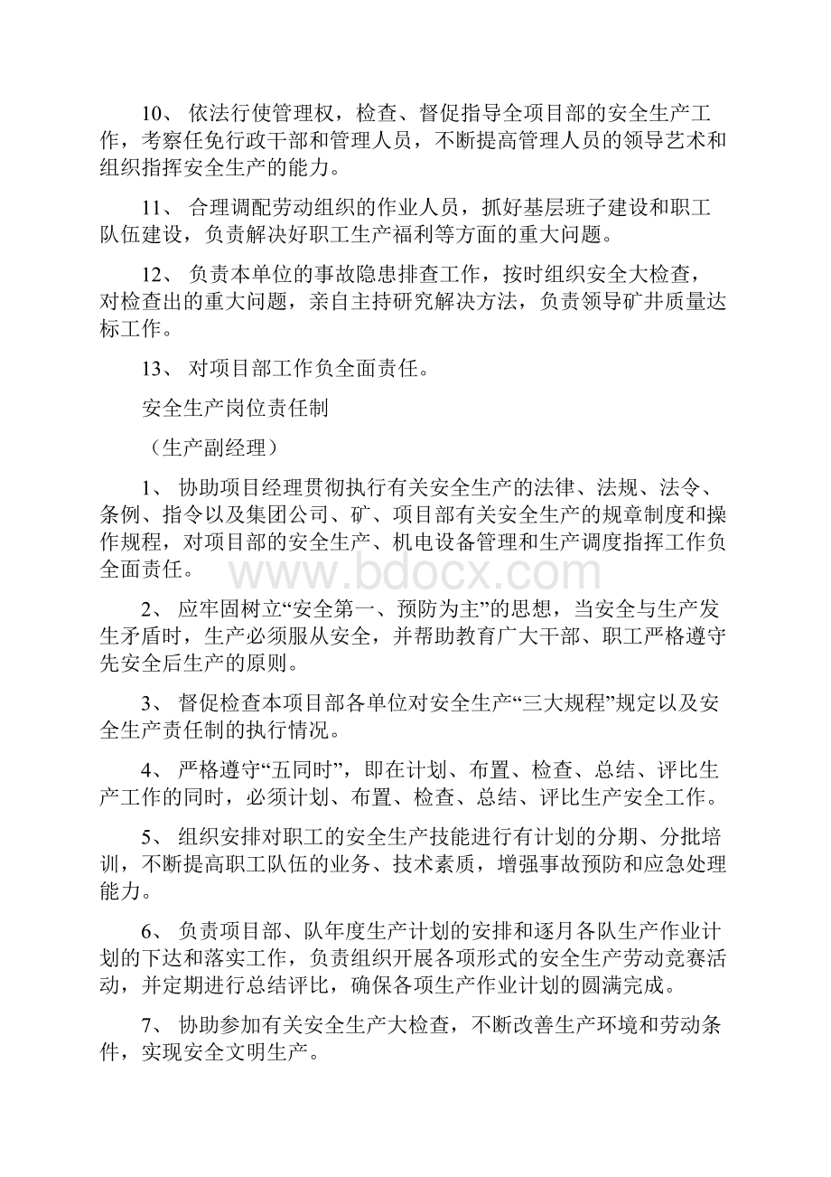 项目部安全生产岗位责任制.docx_第2页