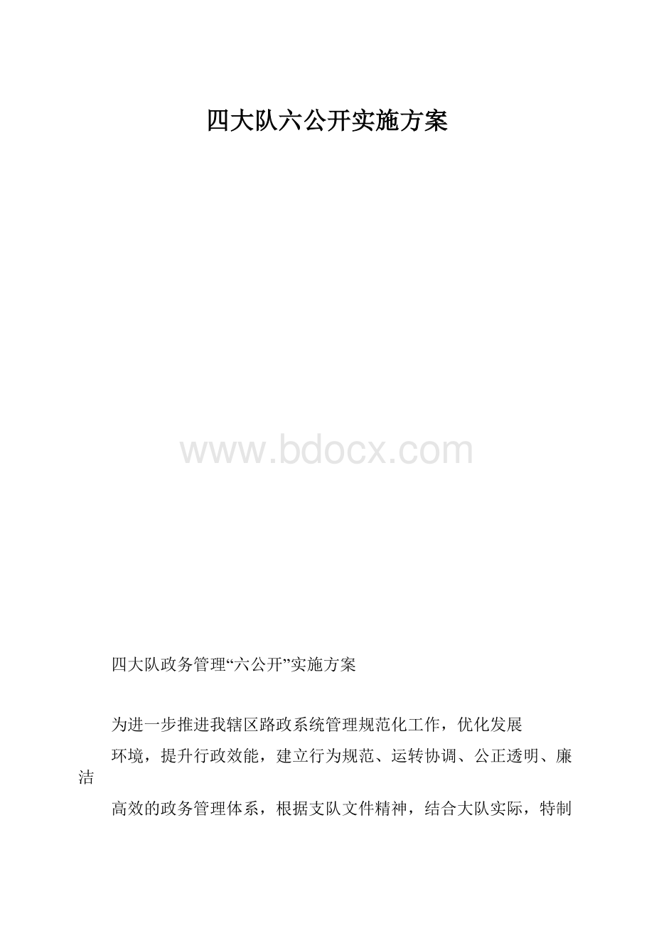 四大队六公开实施方案.docx_第1页