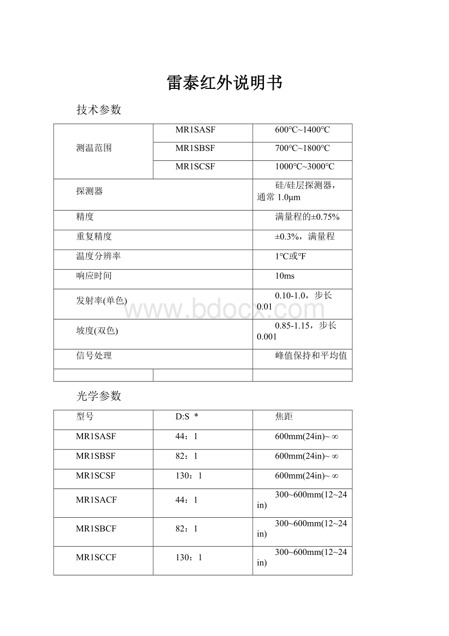 雷泰红外说明书.docx