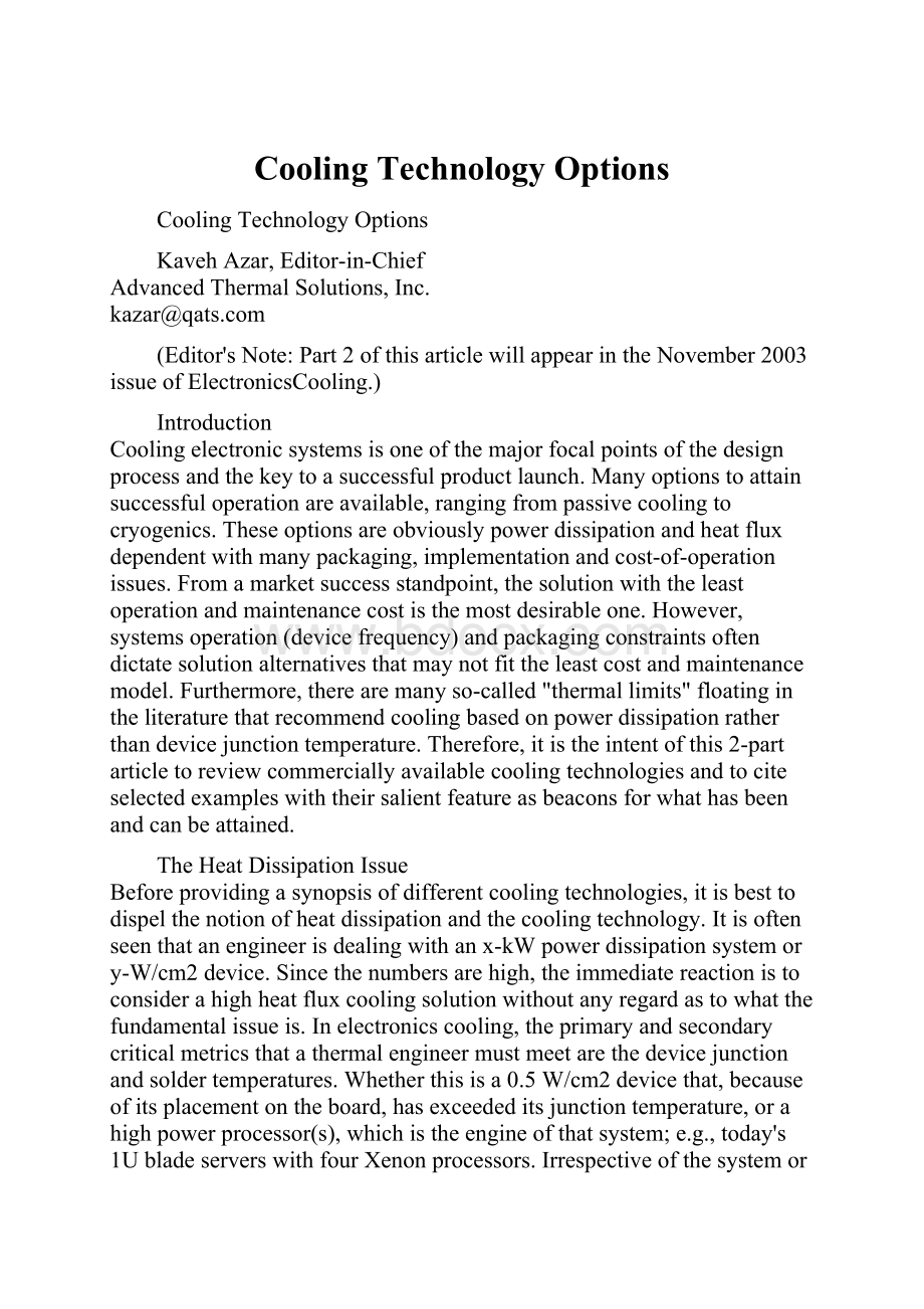 Cooling Technology Options.docx