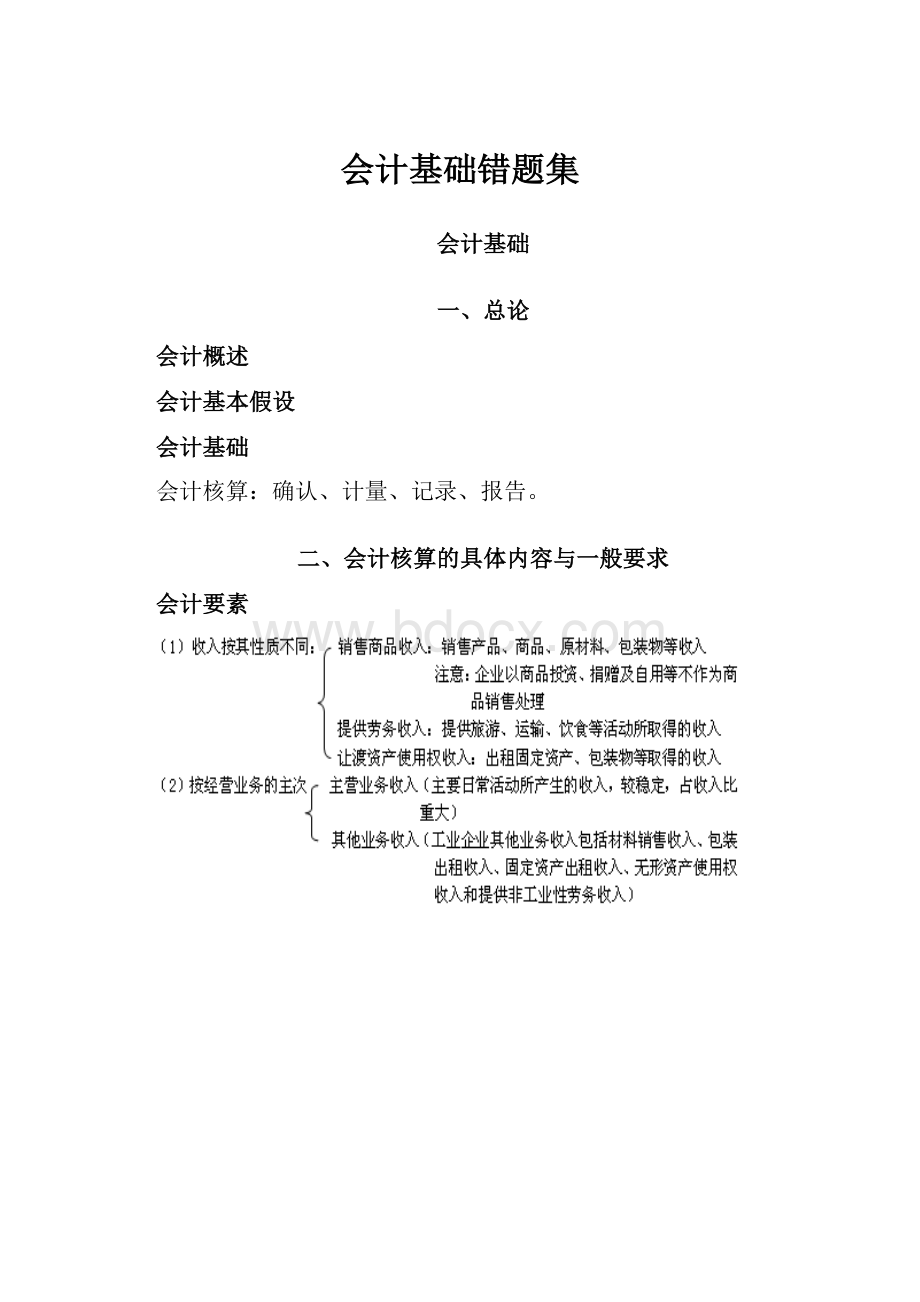 会计基础错题集.docx