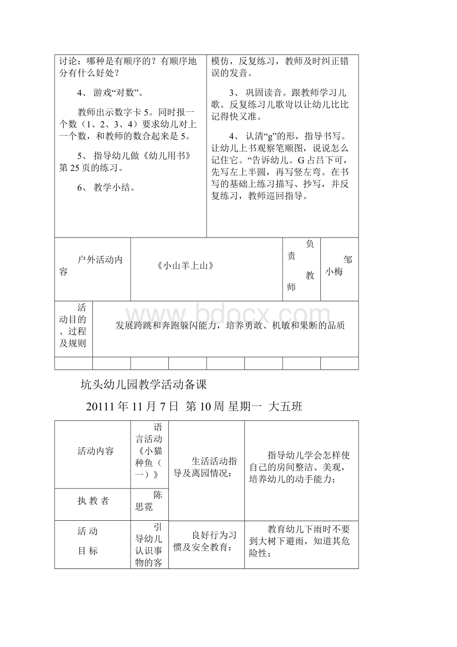 坑头幼儿园学年第一学期大五班备课第10周.docx_第2页