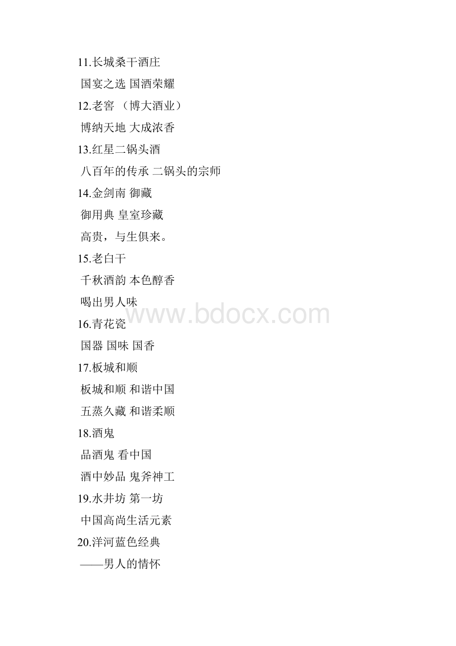 超全经典酒类品牌宣传软文广告词.docx_第2页