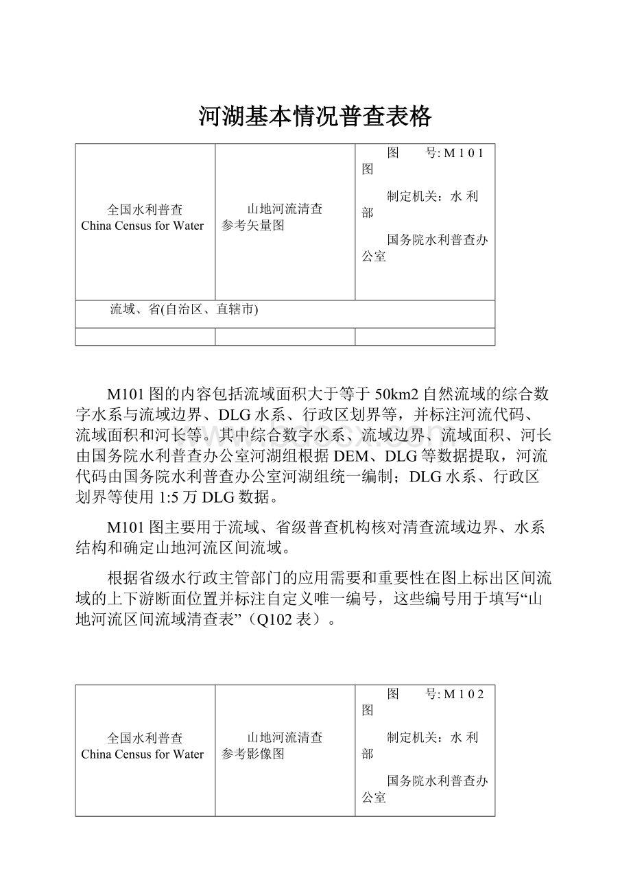 河湖基本情况普查表格.docx