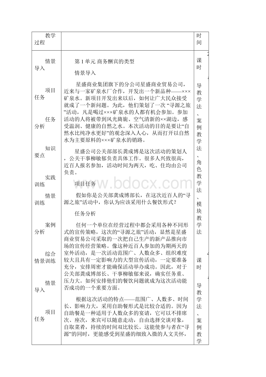 模块五 商务酬宾礼仪教案.docx_第2页