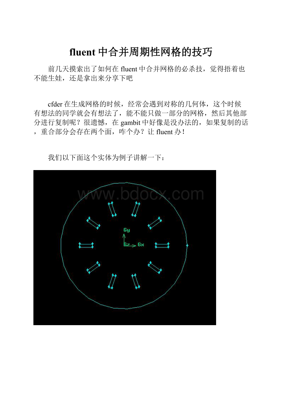 fluent中合并周期性网格的技巧.docx