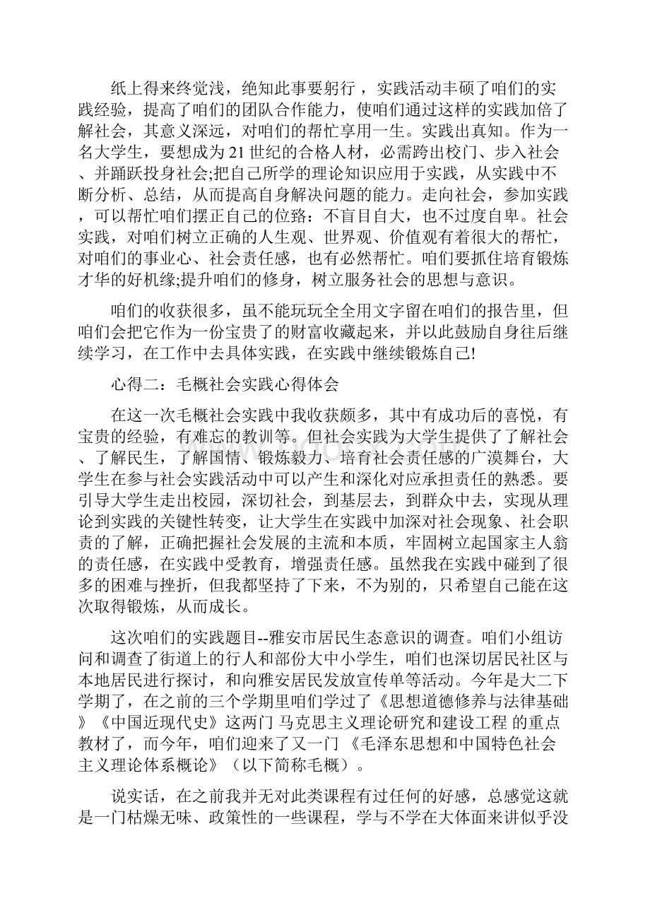 毛概社会实践心得体会.docx_第3页