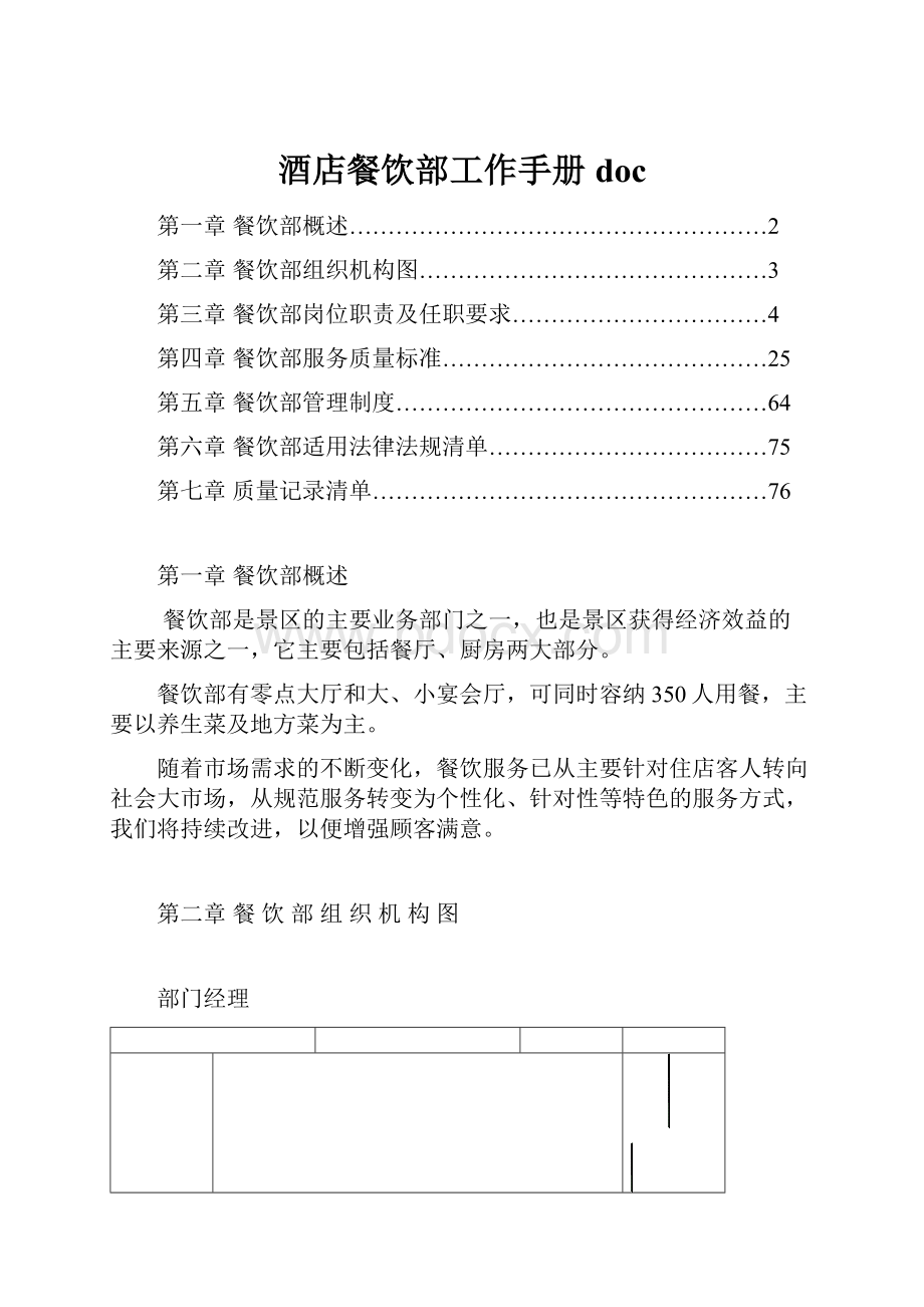 酒店餐饮部工作手册doc.docx