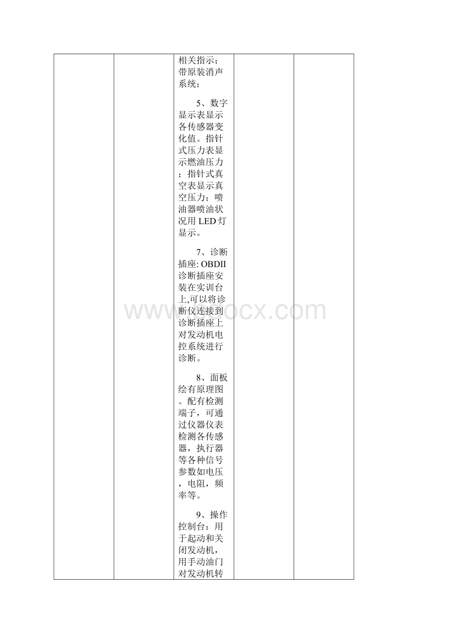 二汽车发动机实训室创新实训室汽车旧整车及零部件.docx_第3页