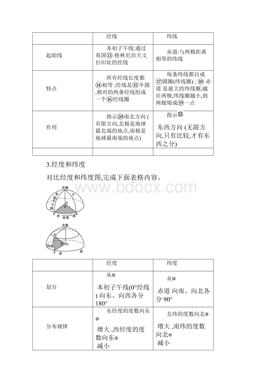 第一讲 地球仪与地图届新高考地理第一轮复习同步课堂.docx_第3页