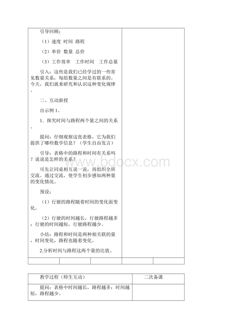 新苏教版六年级下册数学第六单元正比例和反比例教案.docx_第2页