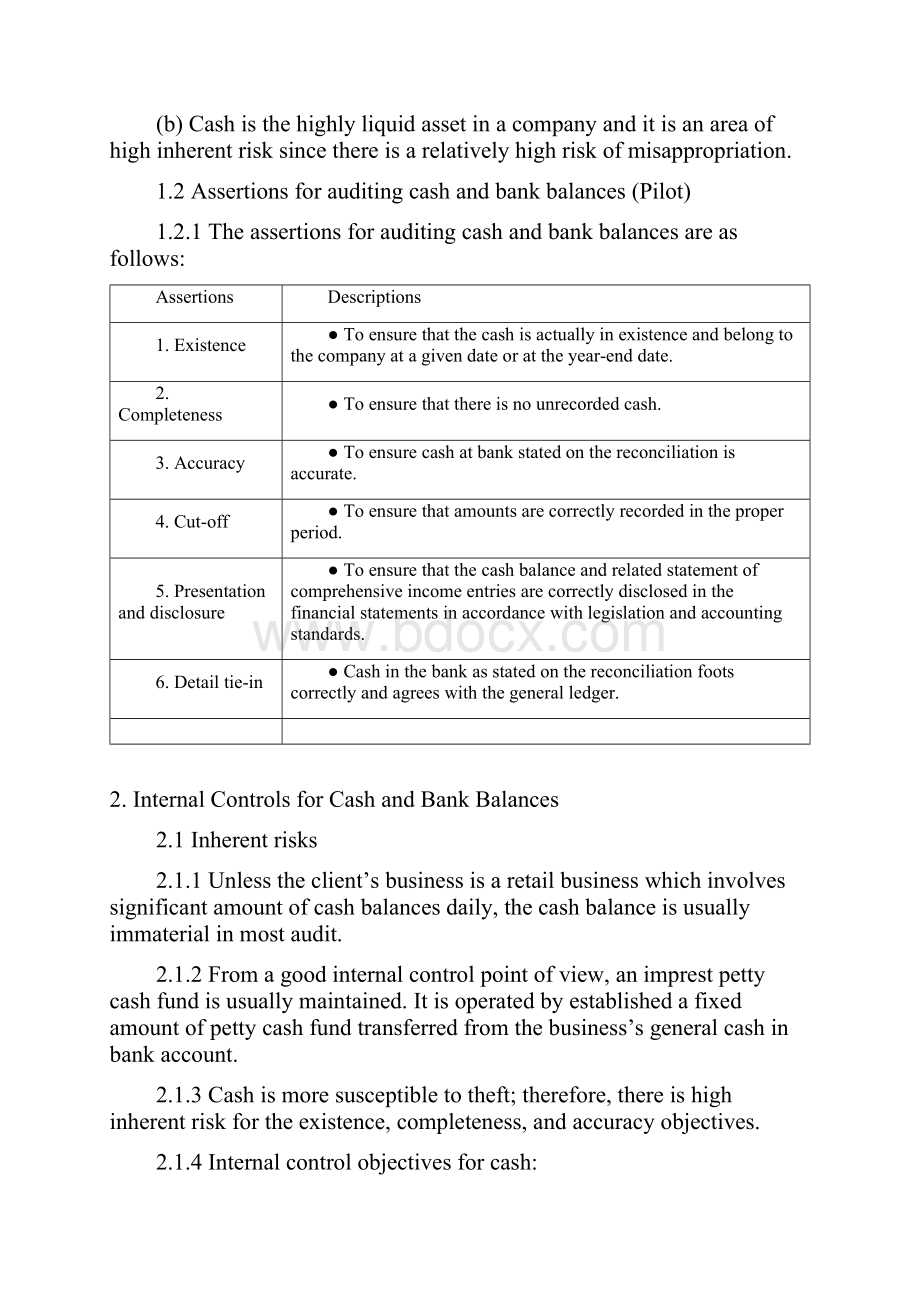 Chapter 14 Audit of Cash and Bank Balances.docx_第2页