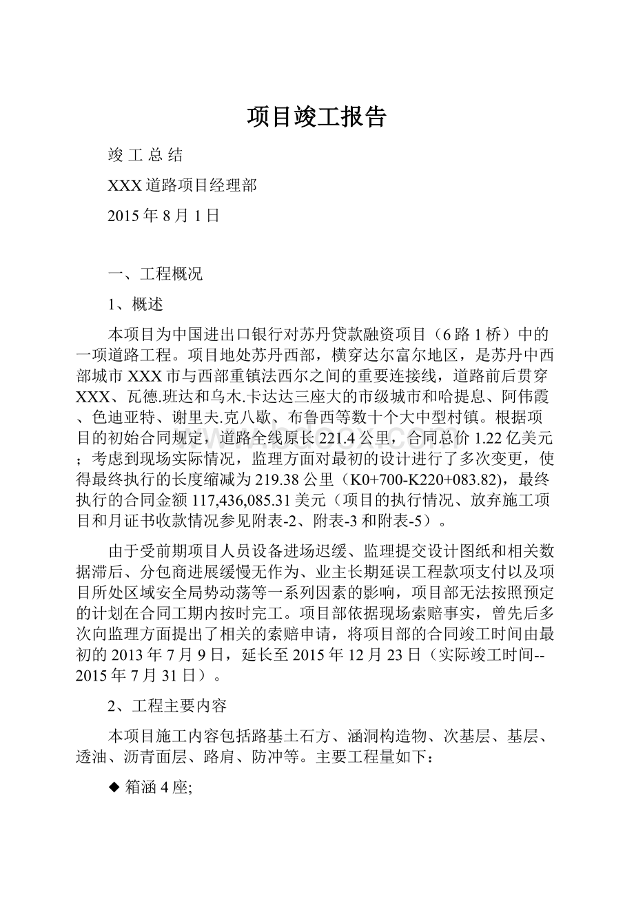 项目竣工报告.docx