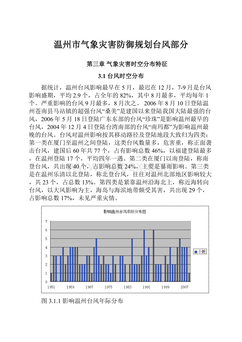 温州市气象灾害防御规划台风部分.docx