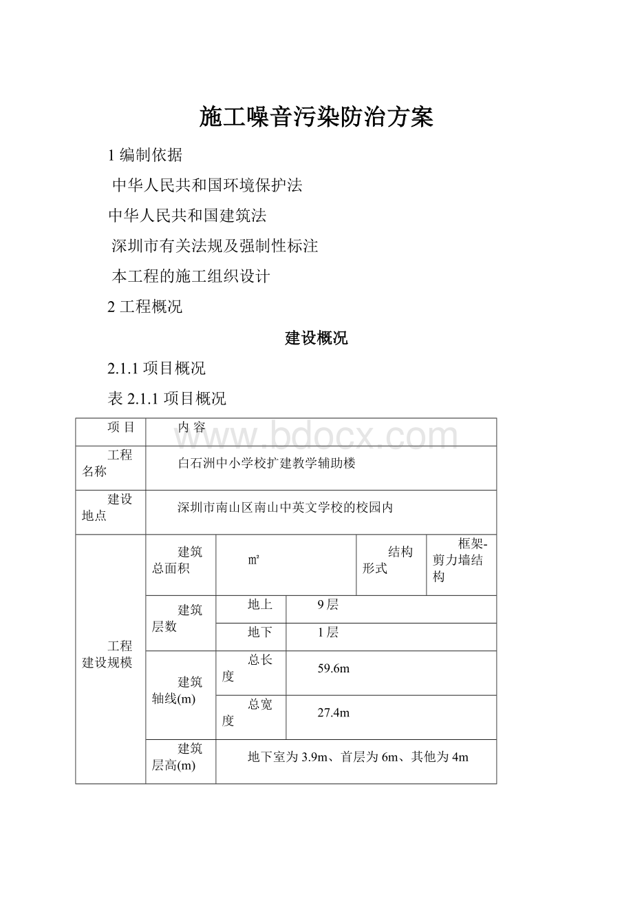 施工噪音污染防治方案.docx