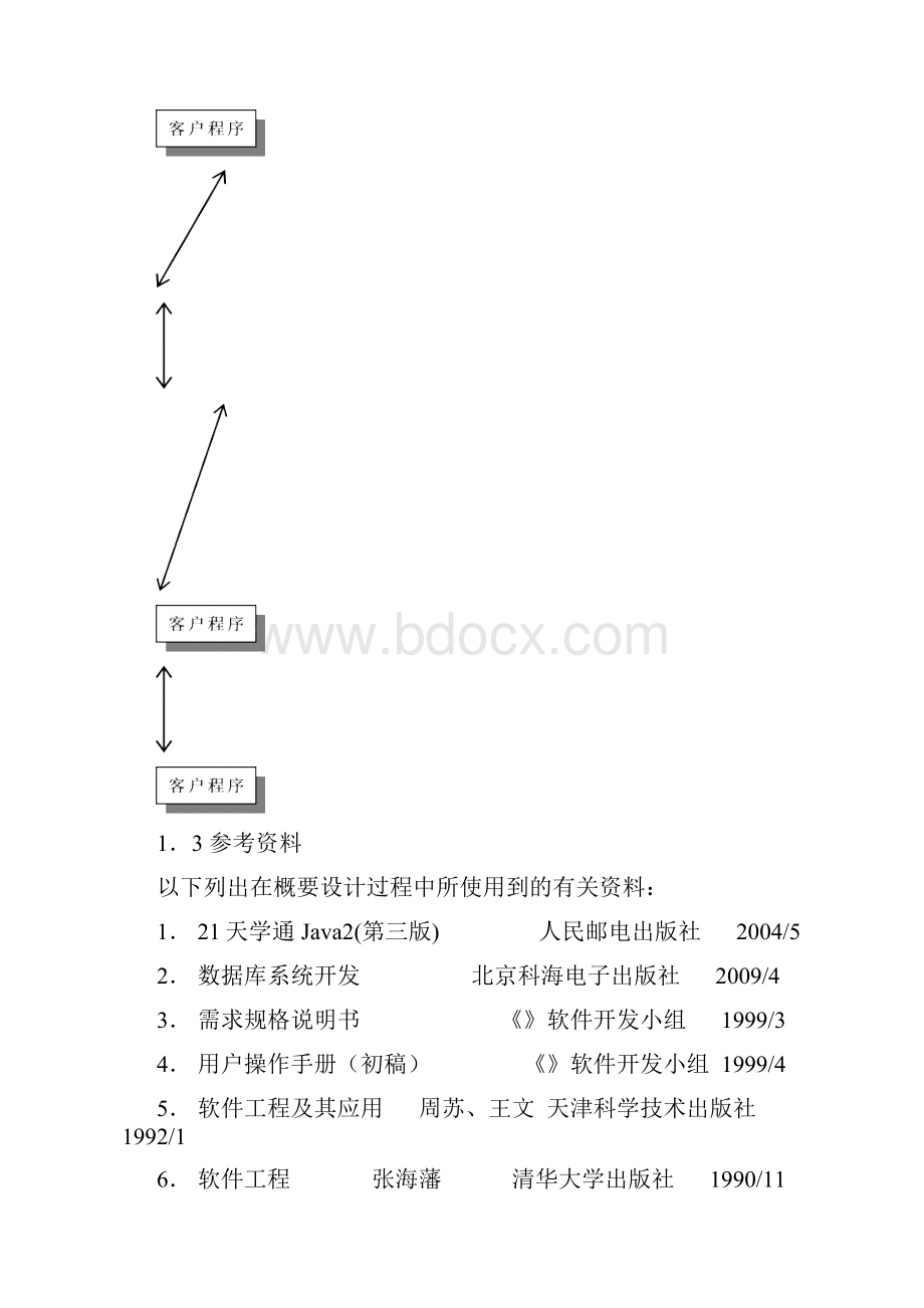 软件工程课程设计报告之概要设计说明.docx_第3页