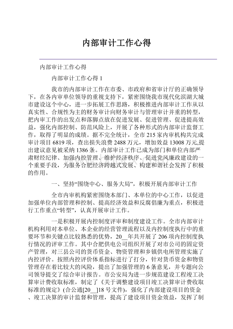 内部审计工作心得.docx