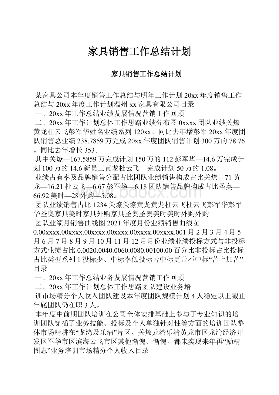 家具销售工作总结计划.docx