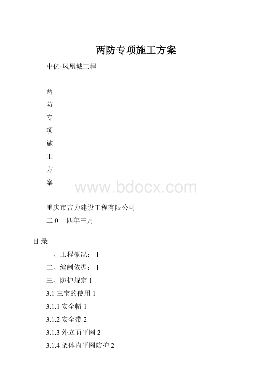 两防专项施工方案.docx