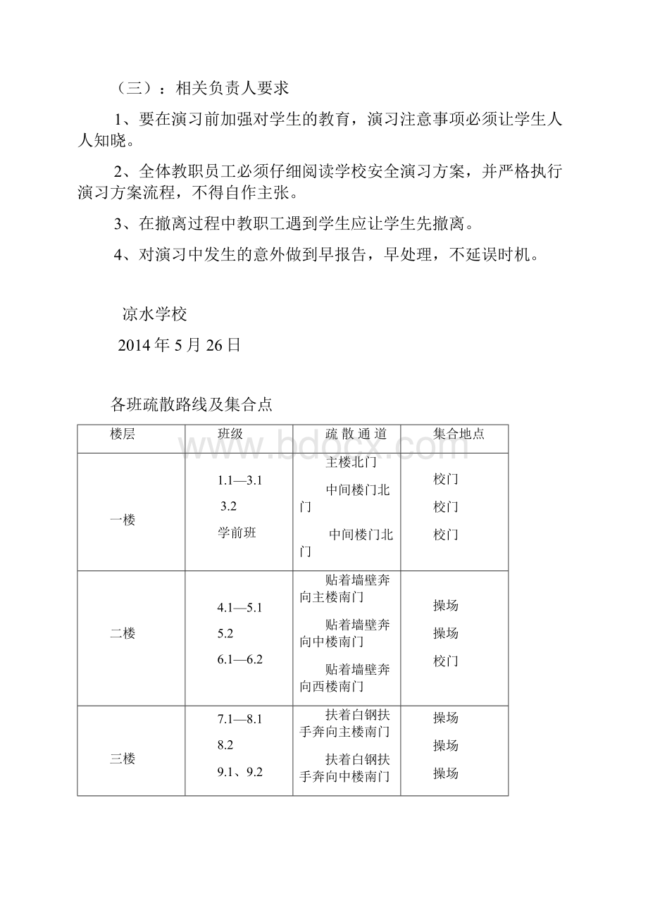 学校消防安全应急疏散演练方案及预案2.docx_第3页