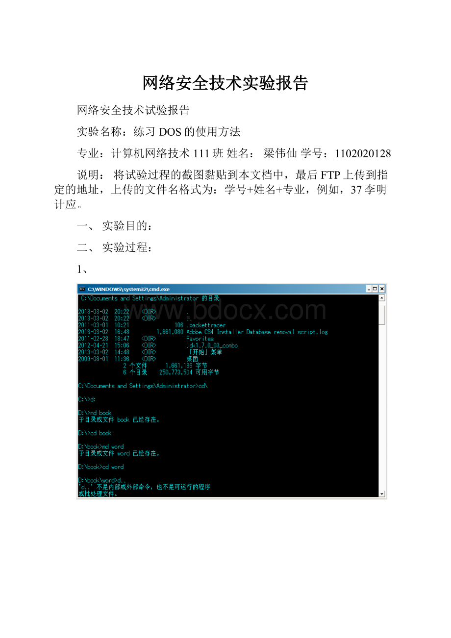 网络安全技术实验报告.docx