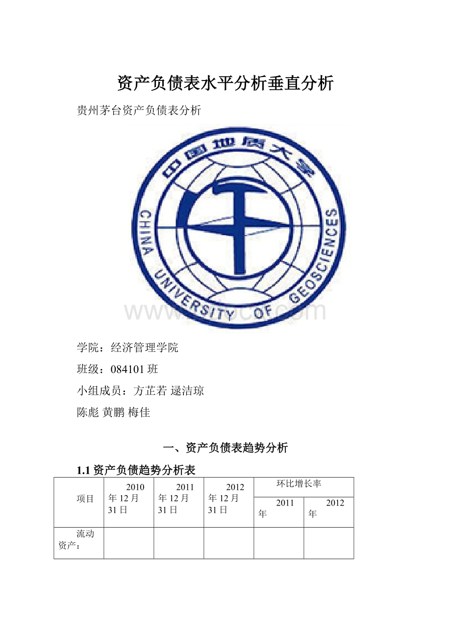 资产负债表水平分析垂直分析.docx